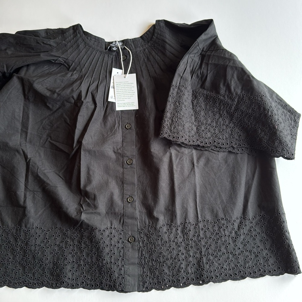 J. Crew Jolie Top in Eyelet Cotton Poplin - Picture 8 of 12